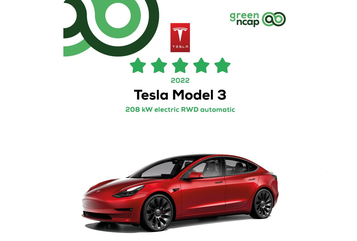 Tesla Model 3 Is the Most Energy-Efficient EV in the Green NCAP Tests