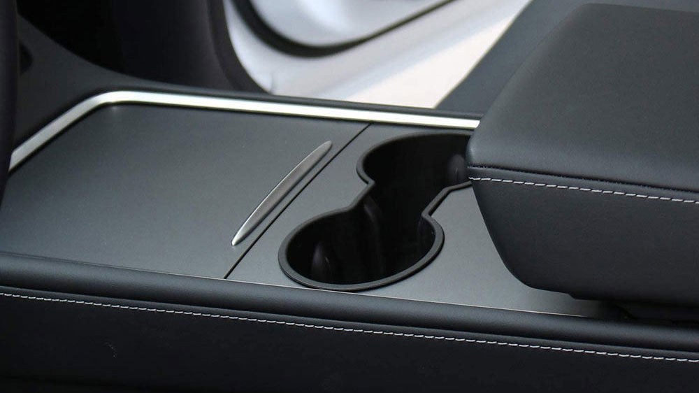 Tesla Model Y & Model 3 Cup Holder Stabilizer Insert - Black - 2