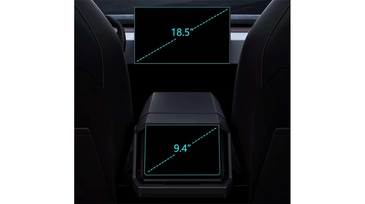 Tesla Cybertruck Screen Protector - Front and Rear - 2