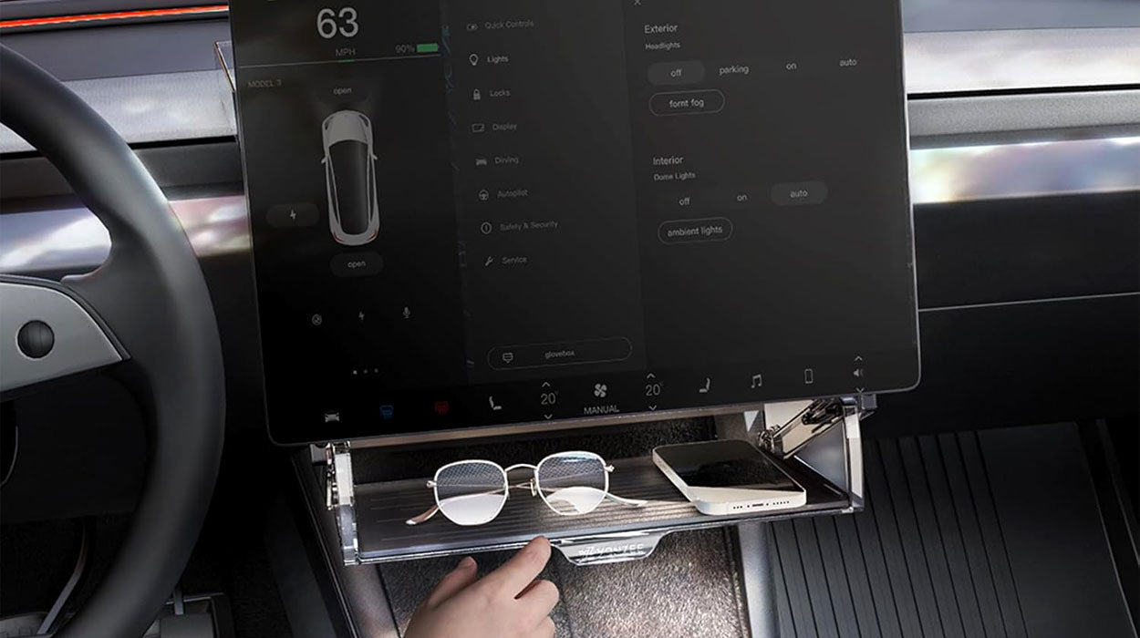 2025-2026 Tesla Model Y Juniper / Model 3 Highland Under Screen Storage Tray - 2