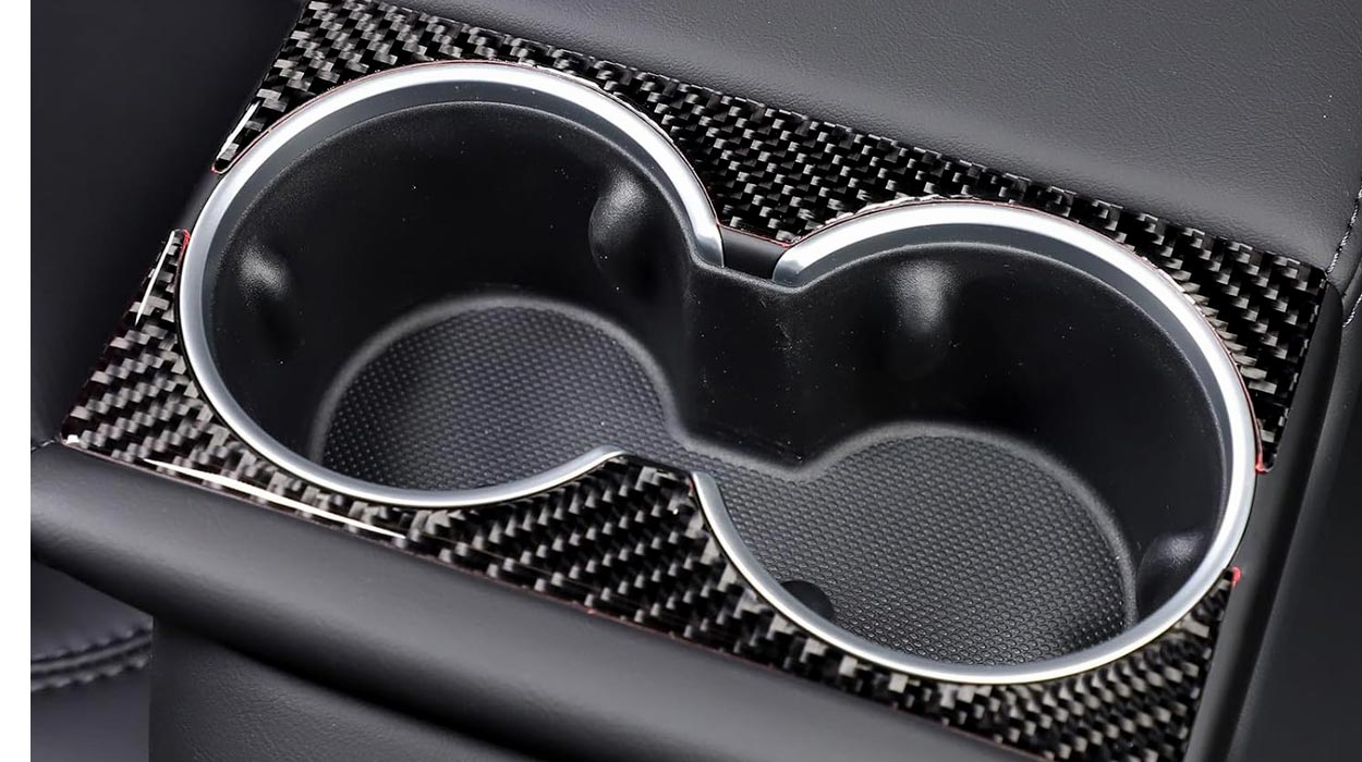 2024-2025 Tesla Model 3 Highland Rear Armrest Cup Holder Trim - 4