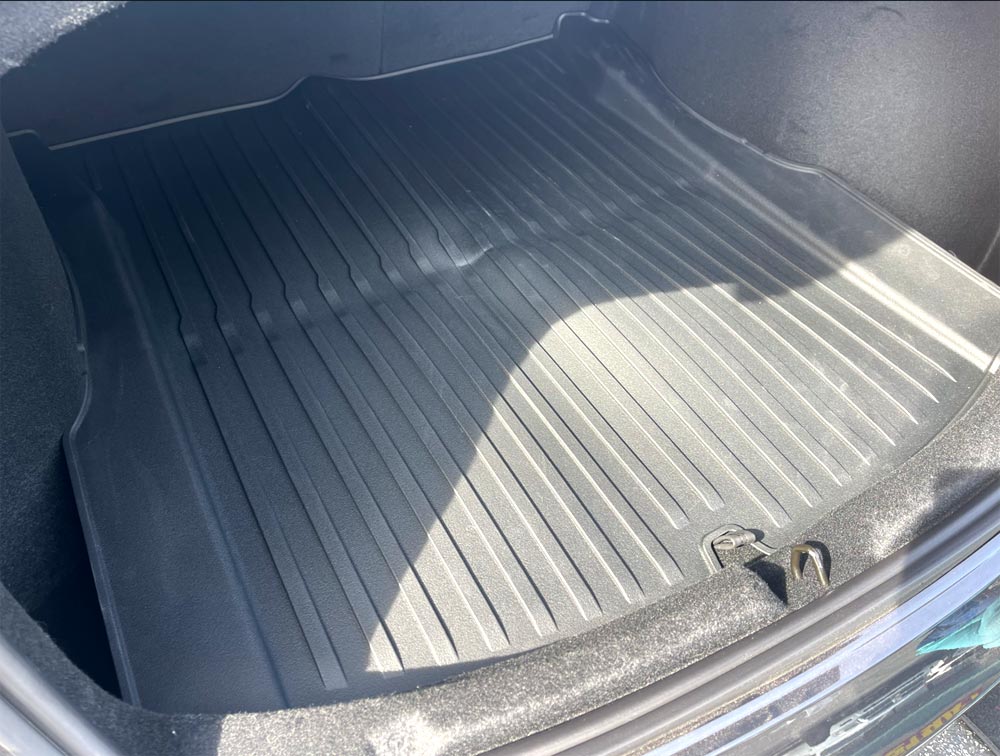 2024-2025 Tesla Model 3 Highland Rear Trunk Mat - Installed