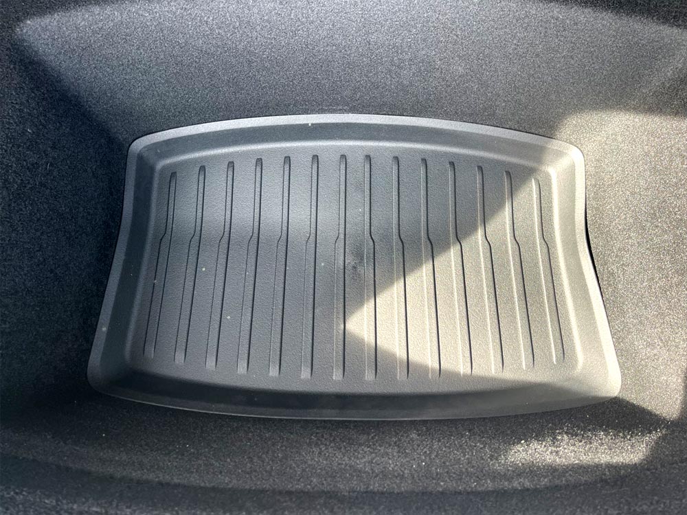 2024-2025 Tesla Model 3 Highland Rear Trunkwell Mat - Installed