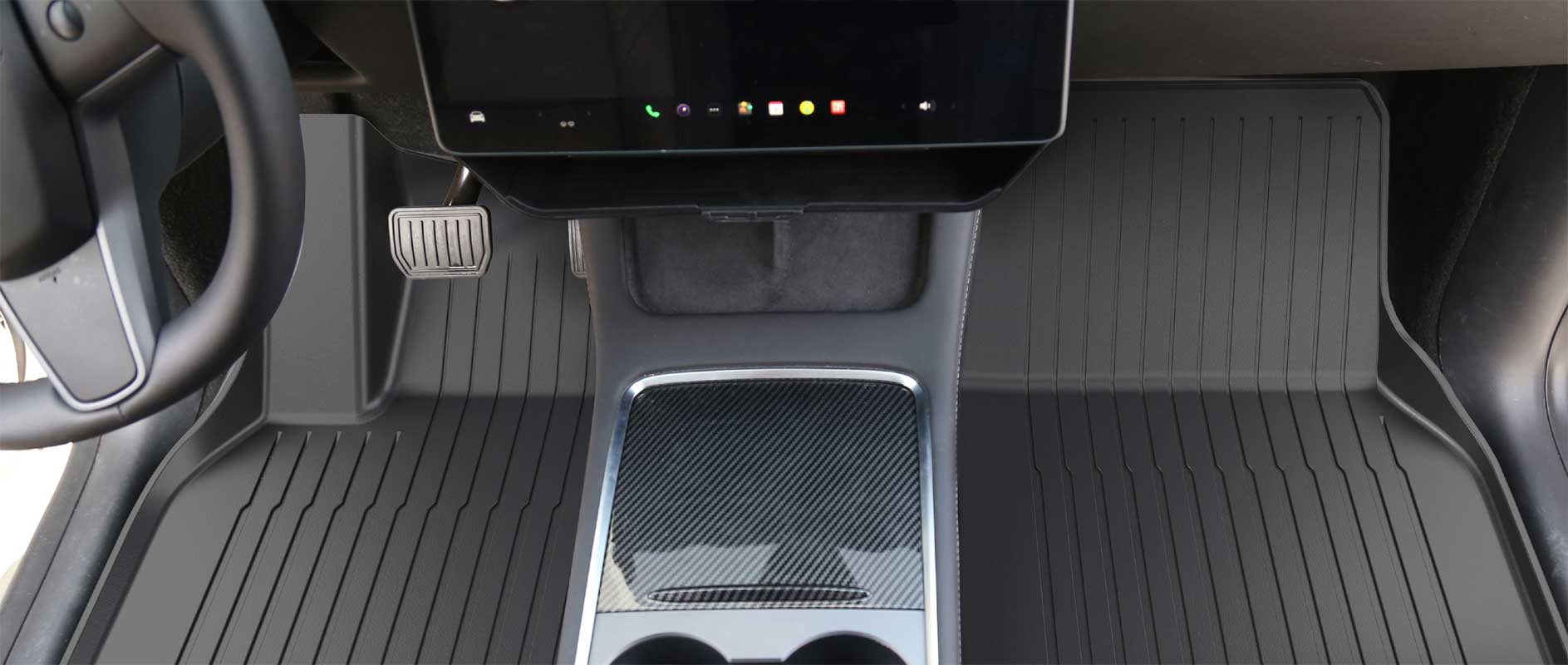 Tesla Model Y Floor Mats - Installed