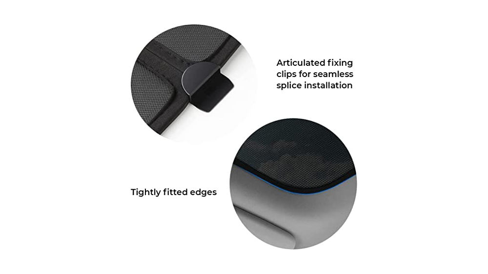 Tesla Model Y Glass Roof Sunshade Instruction - 2 Piece - 3