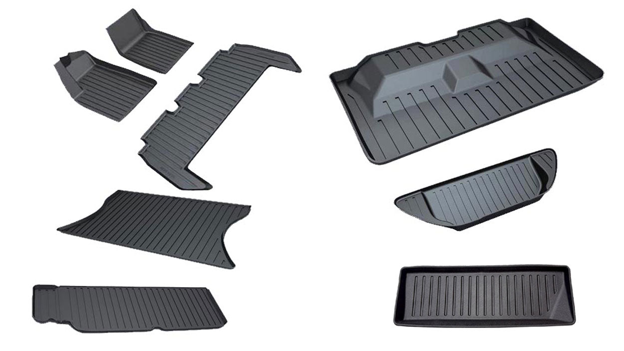 2025-2026 Tesla Model X Floor Mats (5 Seater) Full Set