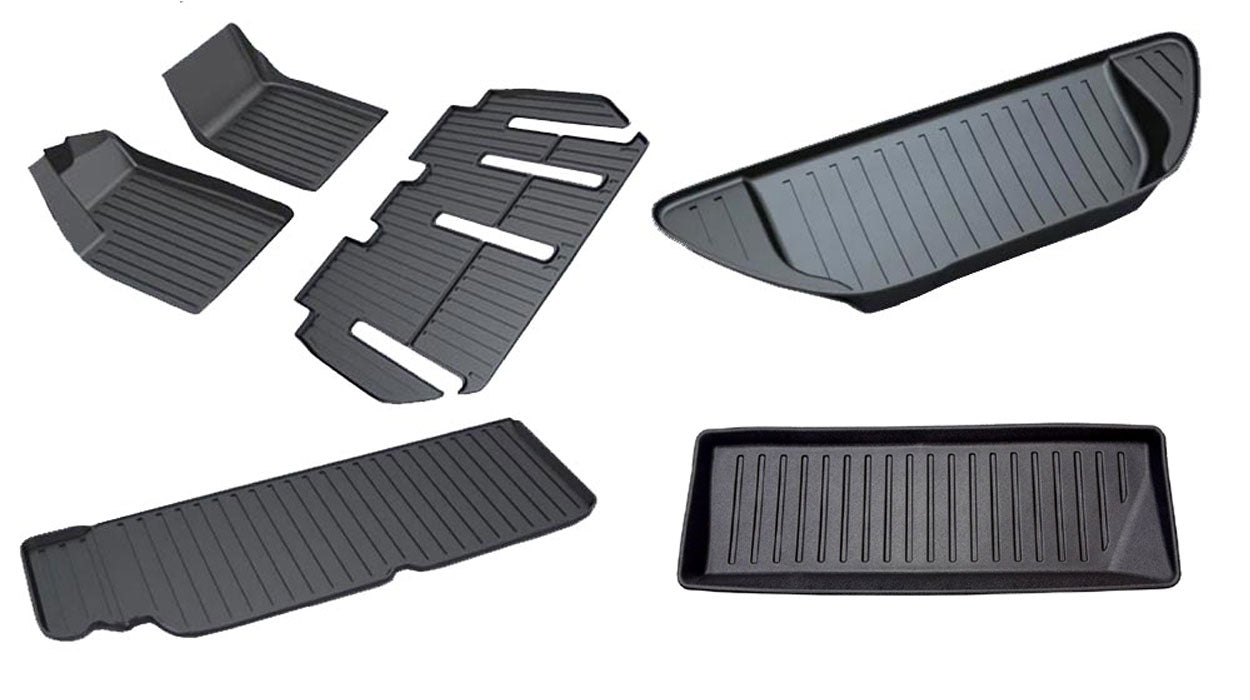 2025-2026 Tesla Model X Floor Mats (7 Seater) Full Set