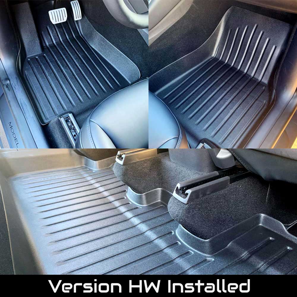 Tesla Model Y Floor Mats Interior Liners (5 or 7 Seater) - Installed