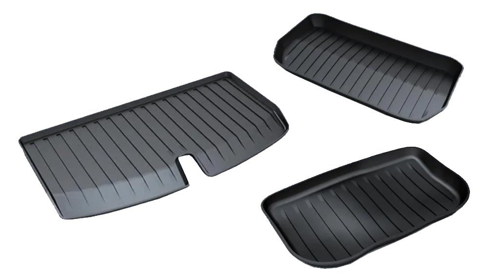 2022-2025 Tesla Model Y Rear Trunk & Trunk Well & Front Trunk Mats Set (7 Seater)
