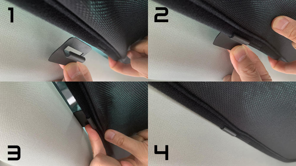 Tesla Model 3 Highland Glass Roof Sunshades - Installation