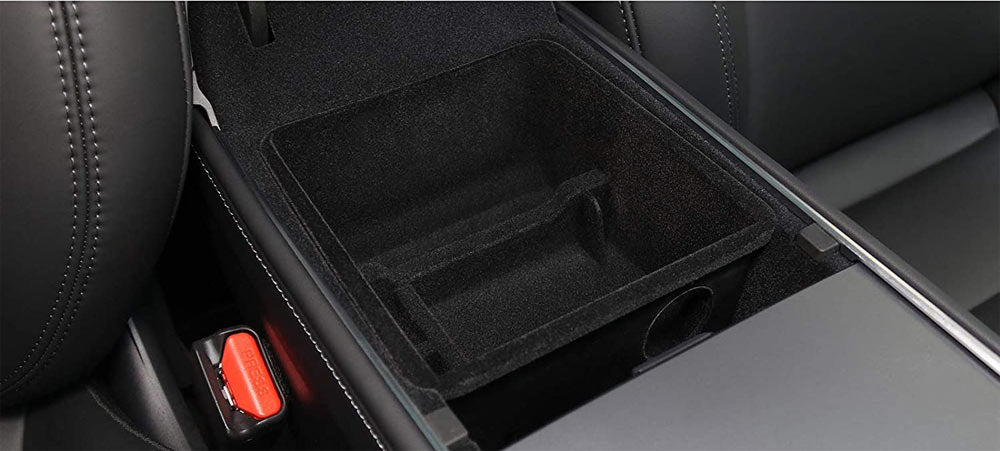 Tesla Model Y & Model 3 Secret Armrest Storage Tray - 2