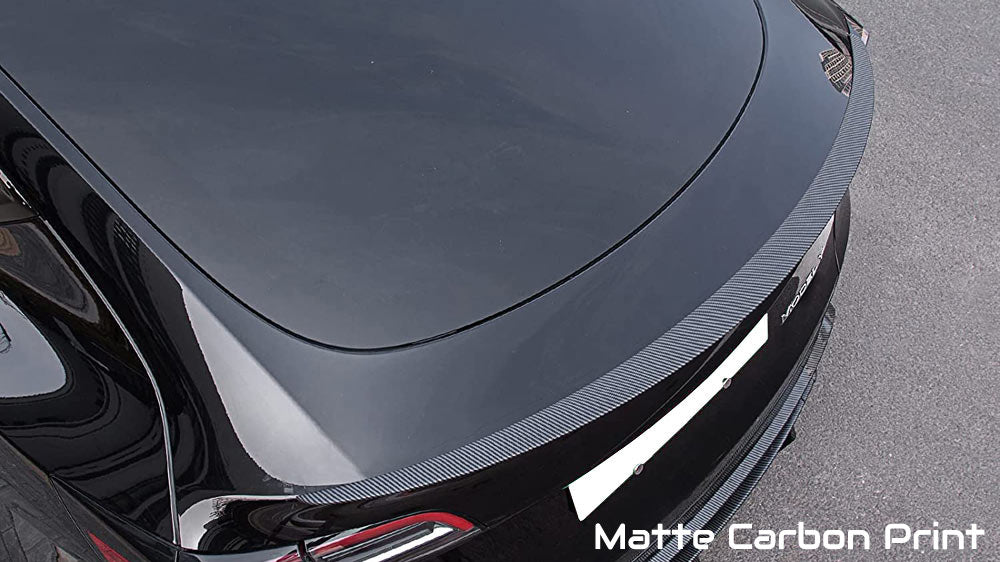Tesla Model Y Rear Trunk Spoiler - Matte Carbon Print