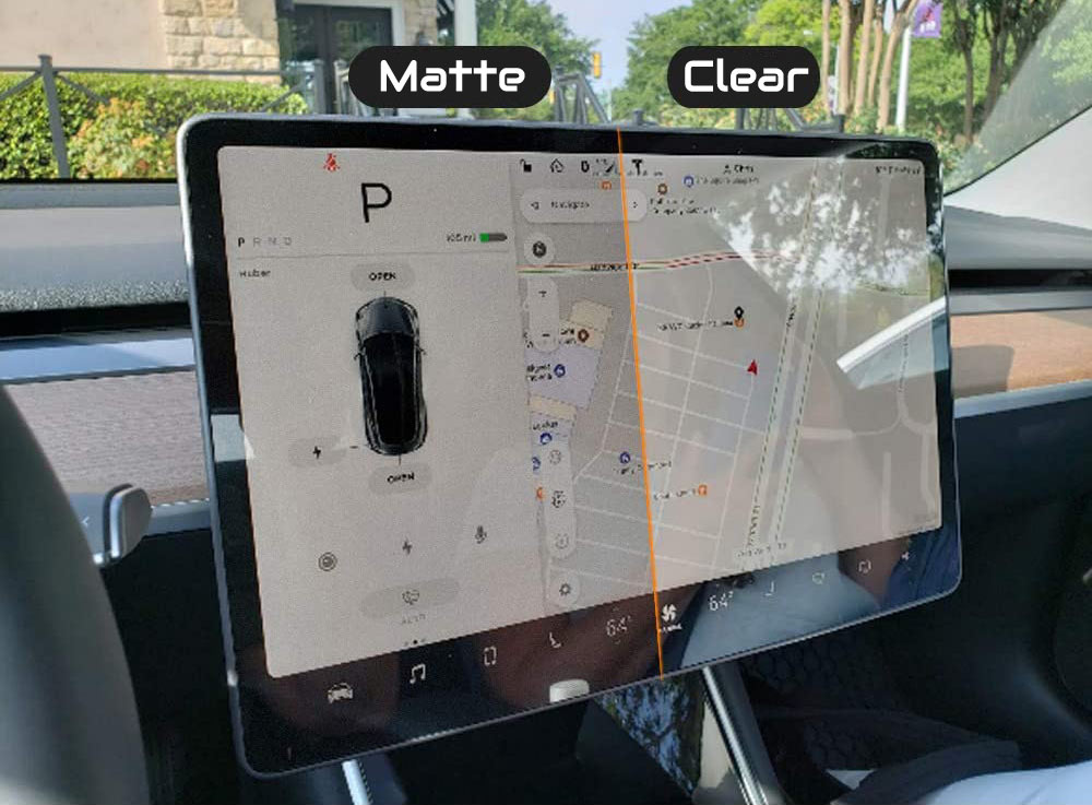Matte Screen Protector for Tesla Model Y & Model 3 - 4