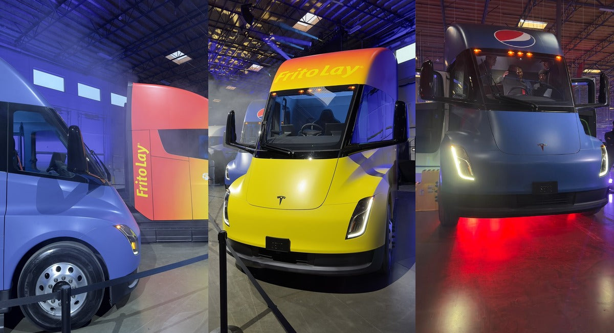 Tesla Semi Delivery Event: Guests Are Greeted