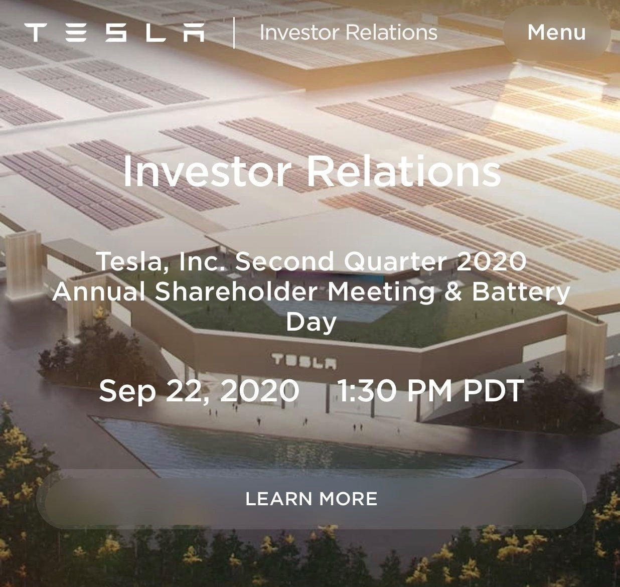 Tesla Battery Day Will Present the Key ‘To Accelerating the World’s Transition to Sustainable Energy’