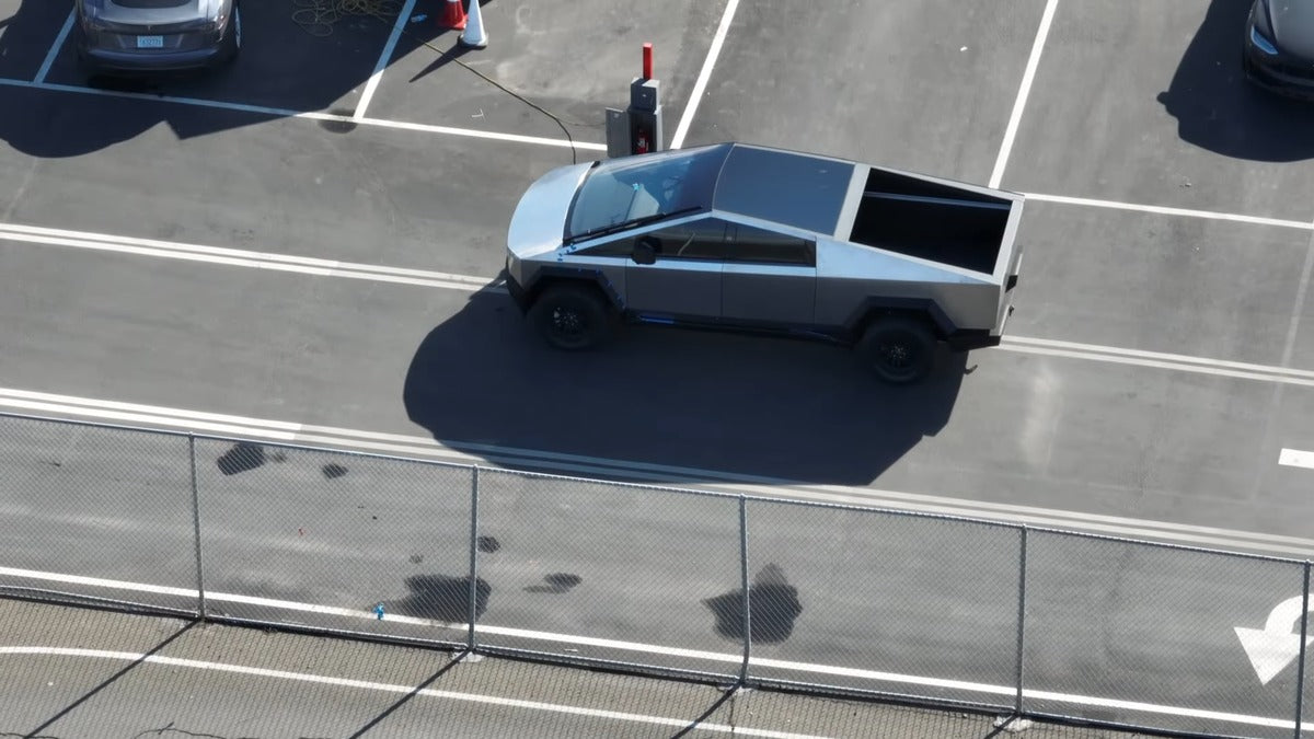 Tesla Cybertruck Spotted on the Test Track with Some Design Changes