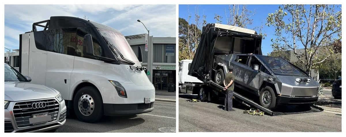Tesla Semi & Cybertruck Spotted with Lidar Equipment for Testing