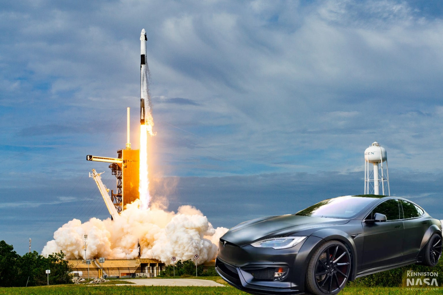 Tesla Stock TSLA Leads Market Skyrocket After SpaceX Historical Launch