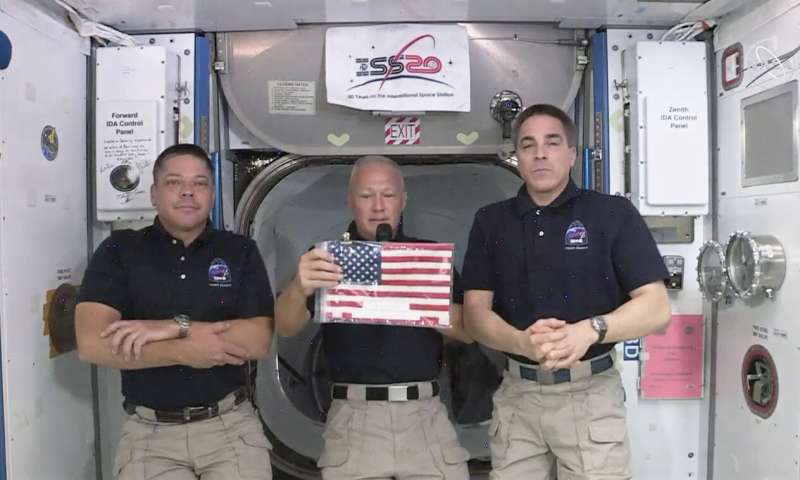 SpaceX wins U.S. Flag that waited at the Space Station for NASA Astronauts to launch from American soil