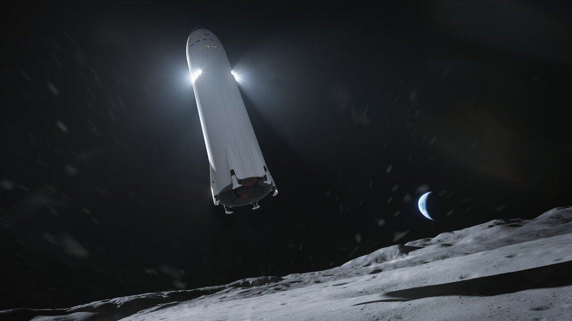 NASA Halts SpaceX HLS Contract Work Until November Due To Blue Origin Lawsuit