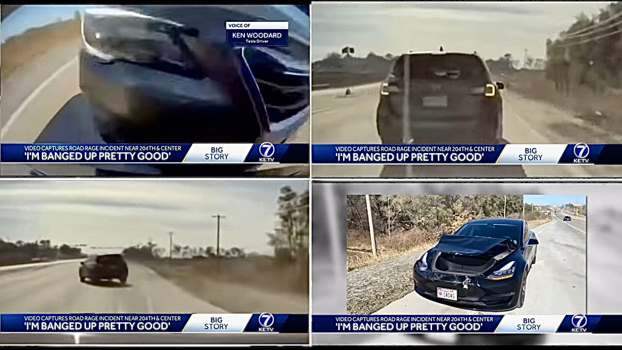 Tesla Model 3 & Dashcam Footage Capture Serious Road Rage, Helping Direct Police