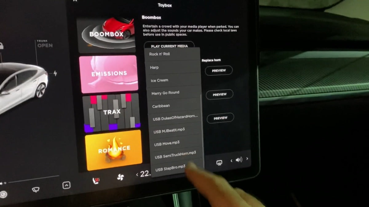 Tesla 2020.48.26 OTA Update Boombox Tips for Adding Custom Sounds