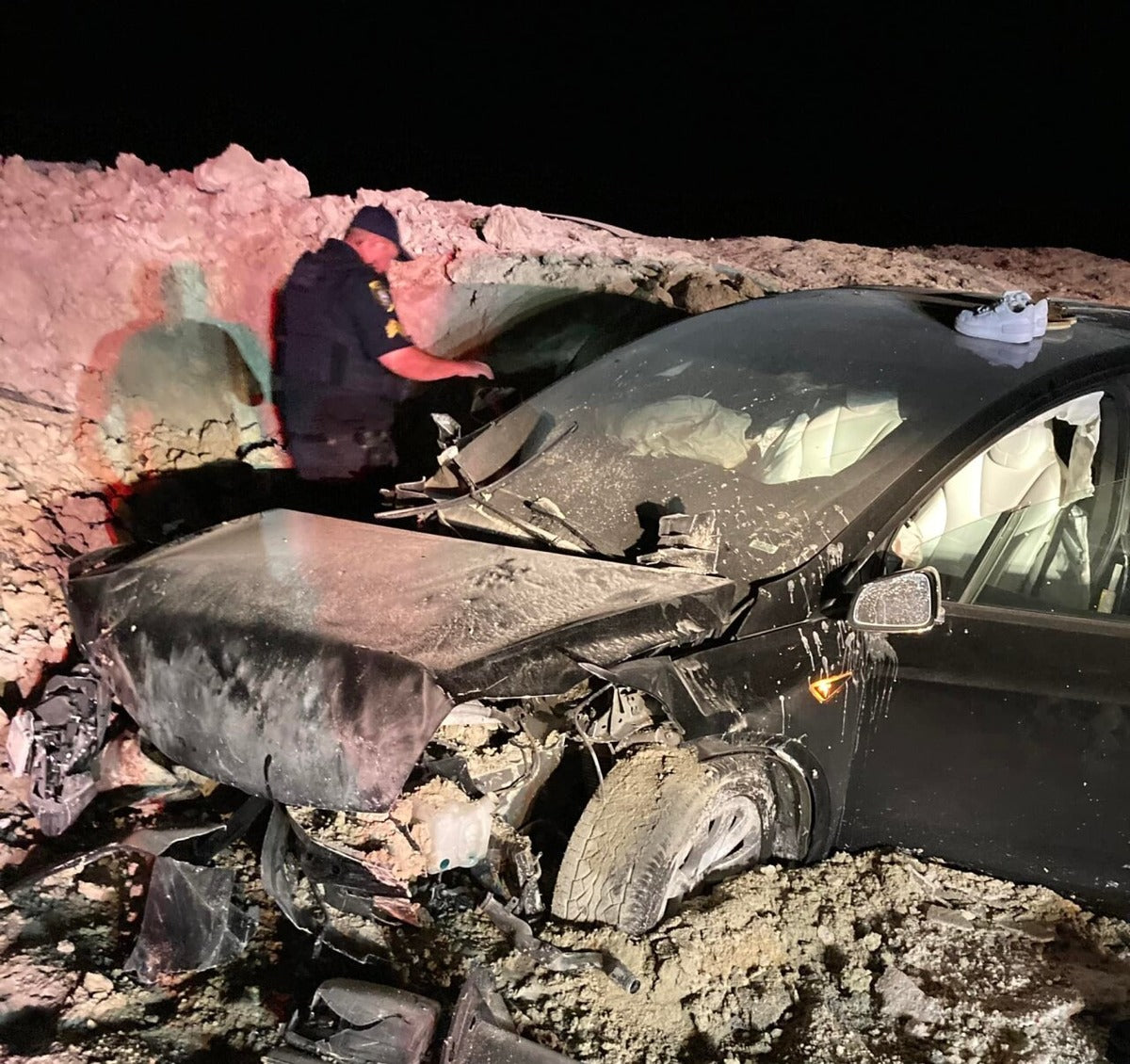 Tesla Model X Saves the Lives of a Family of Five in 100+ mph Accident