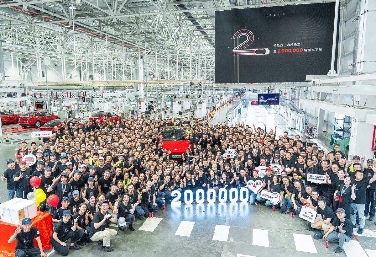 Tesla Giga Shanghai Produces 2 Millionth Car