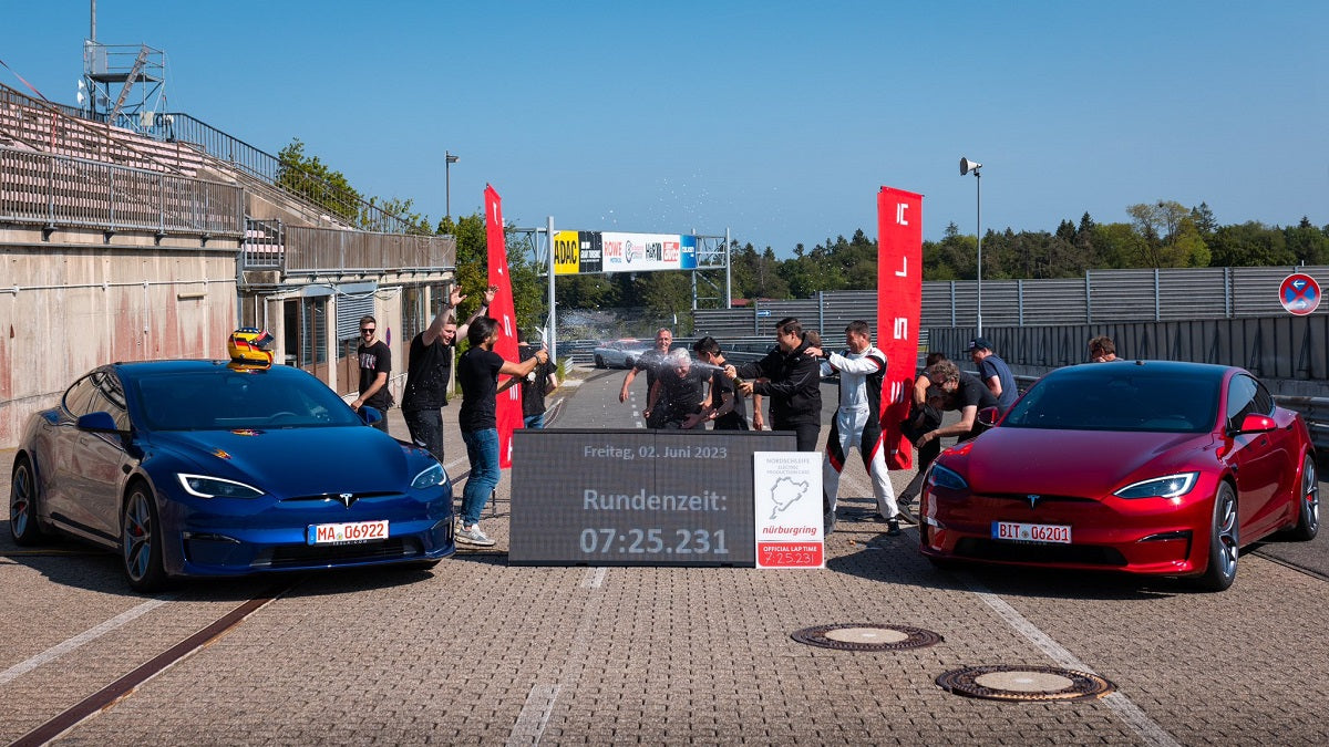 Tesla Model S Plaid with Track Pack Sets New Nürburgring Lap Record for Production EV