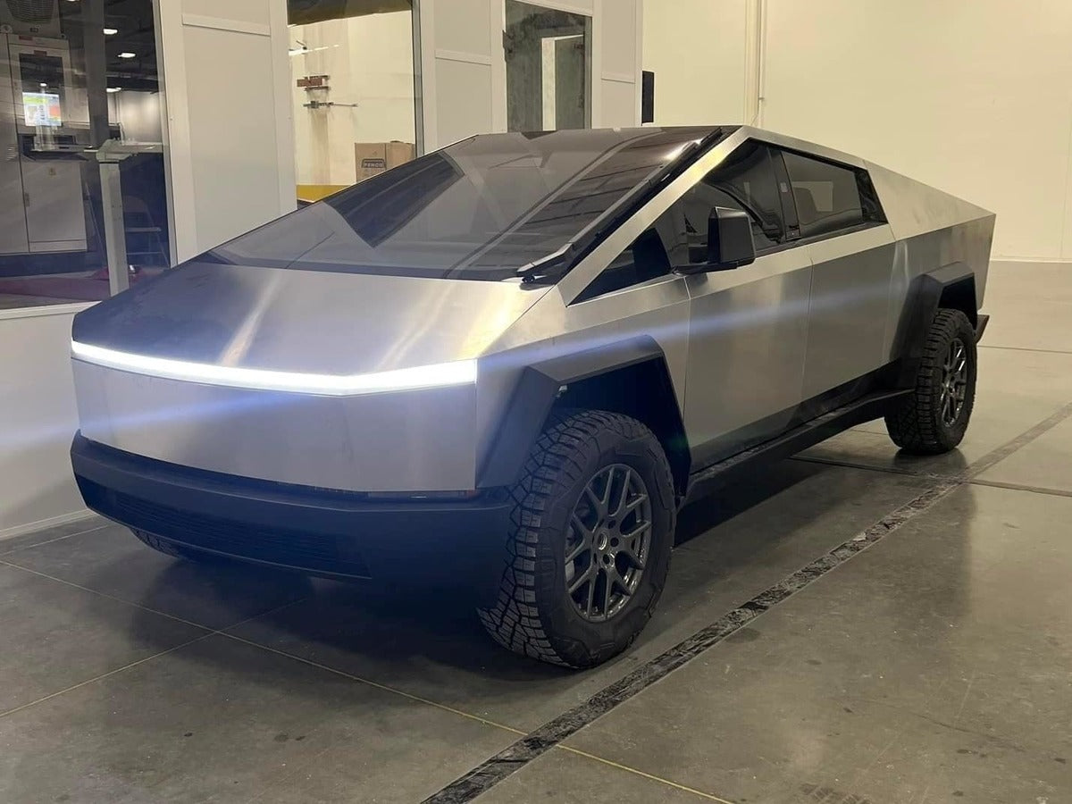 Tesla Cybertruck Prototype with Modifications Spotted at Giga Texas