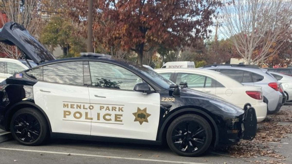 Tesla Model Ys Roll Out onto the Streets of Menlo Park, CA as Police Department's Patrol Cars