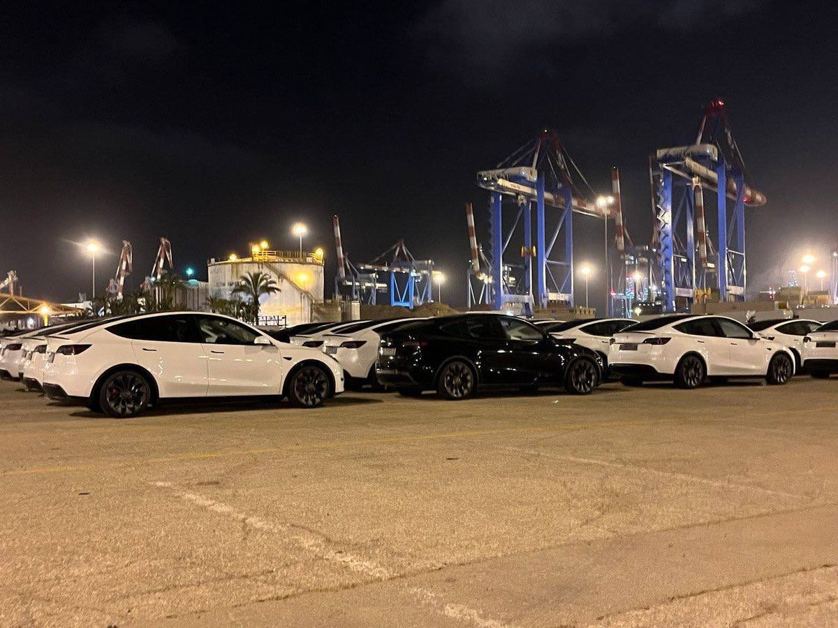 First Batch of Giga Berlin-Made Tesla Model Y Performance Cars Arrives in Israel