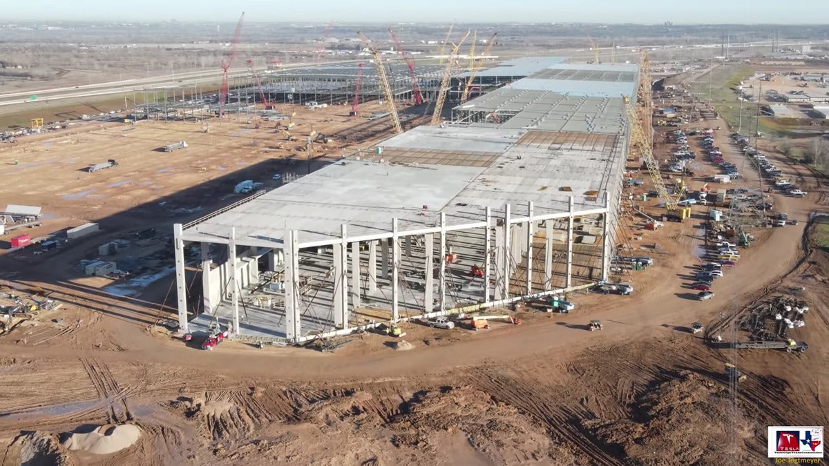 Tesla Giga Texas Resumes Blistering Pace of Construction after Storm Strikes Texas