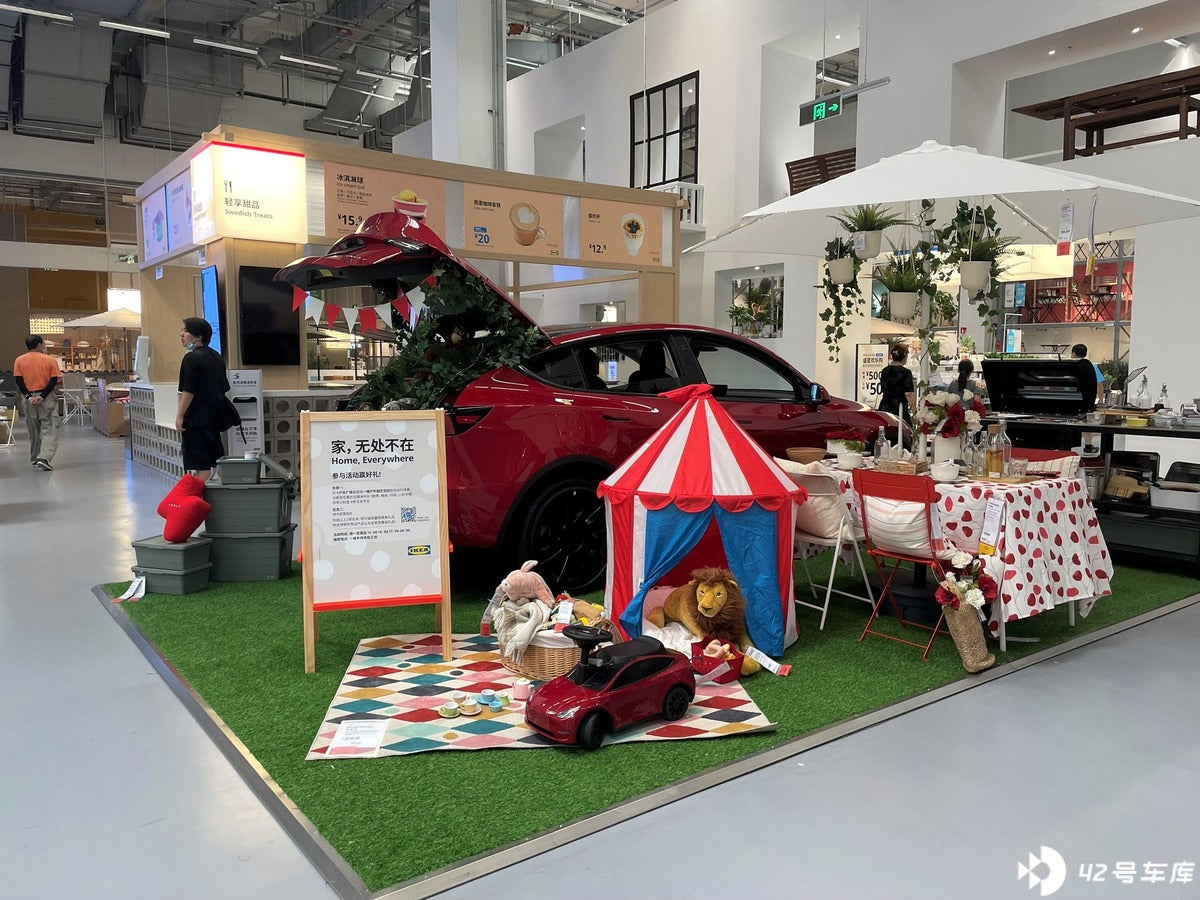 Tesla Model Ys Are Used by IKEA in China for Promotional Purposes to Attract Customer Attention