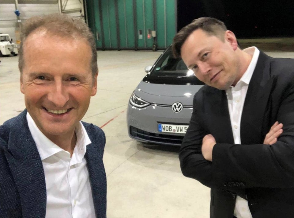 Tesla CEO Elon Musk Test Drives ID.3; VW CEO Clarifies the Companies are not Looking to Partner