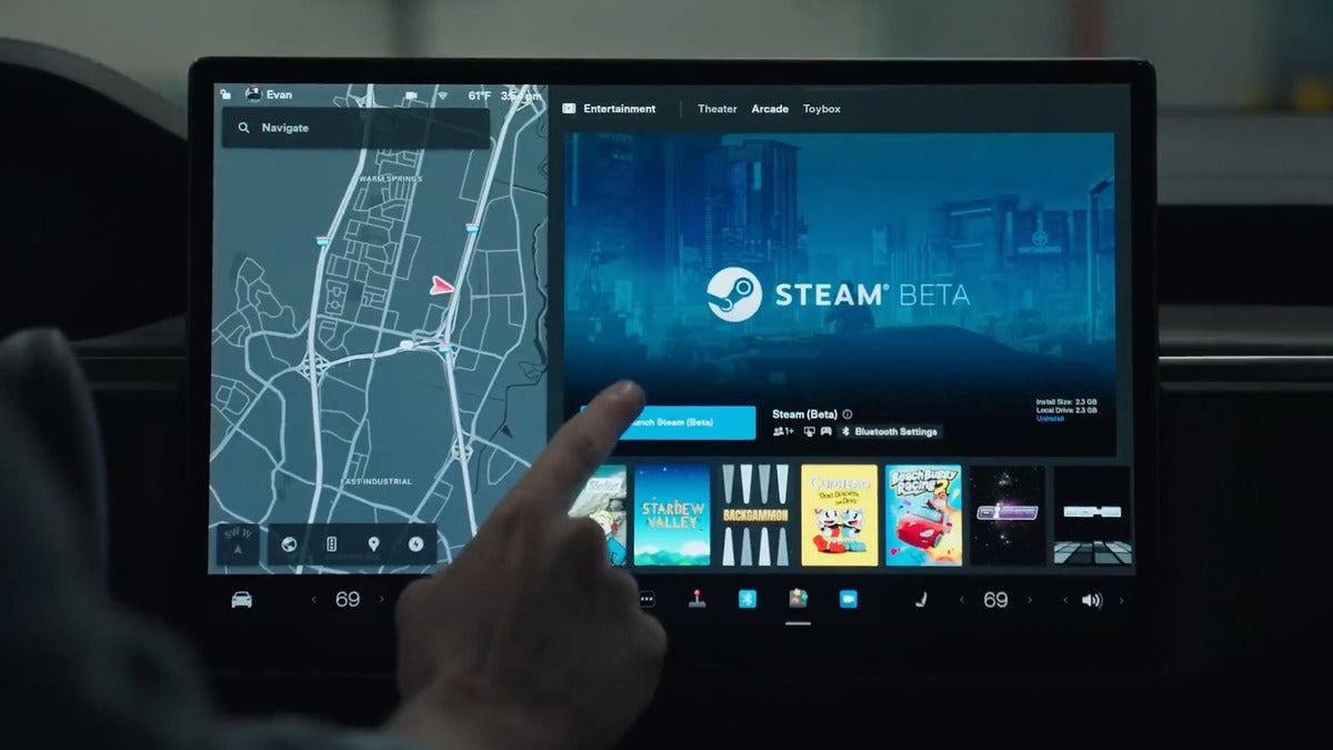 Tesla Launches Steam on Model S & X for Unlimited Access to Games