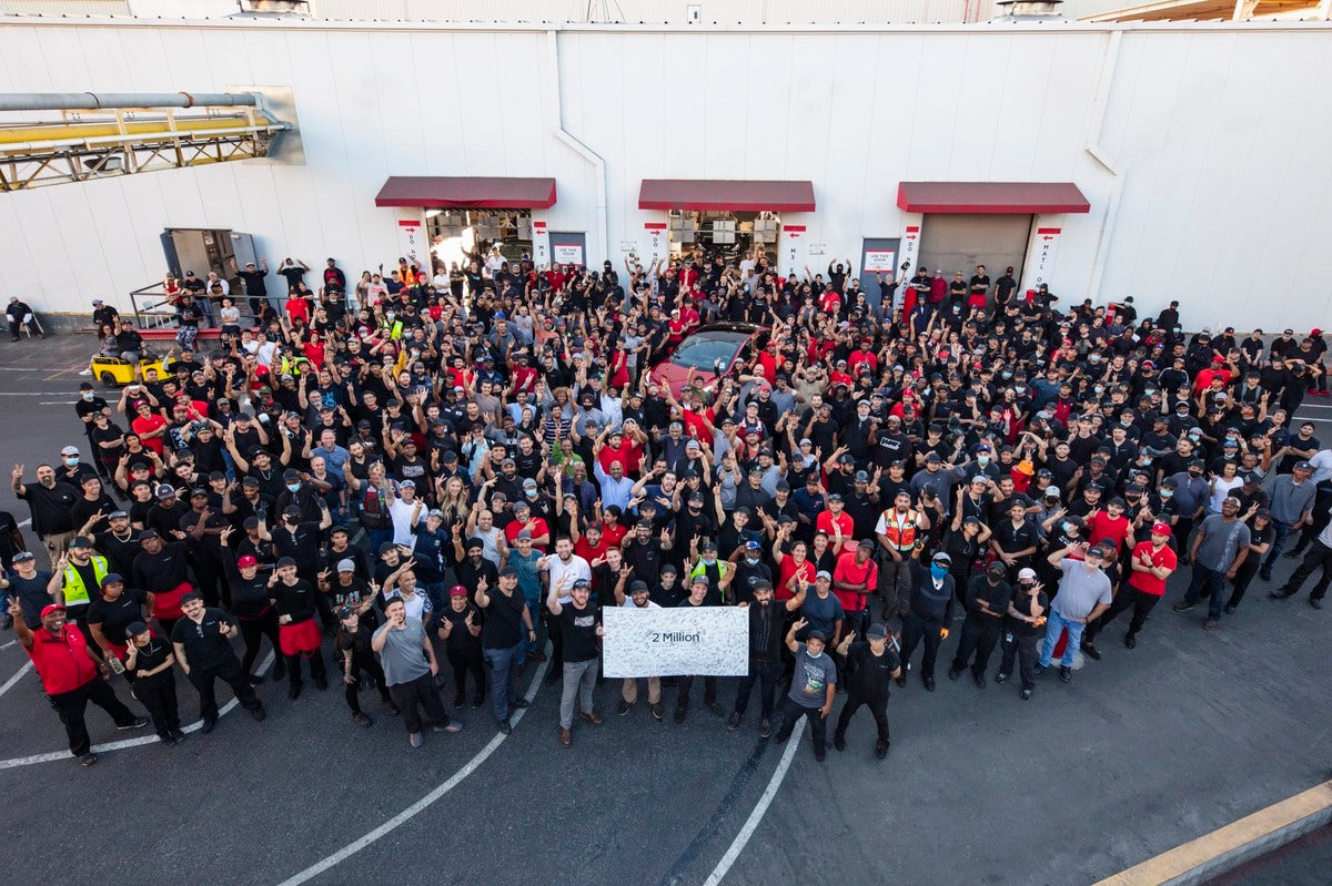 Tesla Fremont Produces 2 Millionth Car, Reaching Impressive Milestone