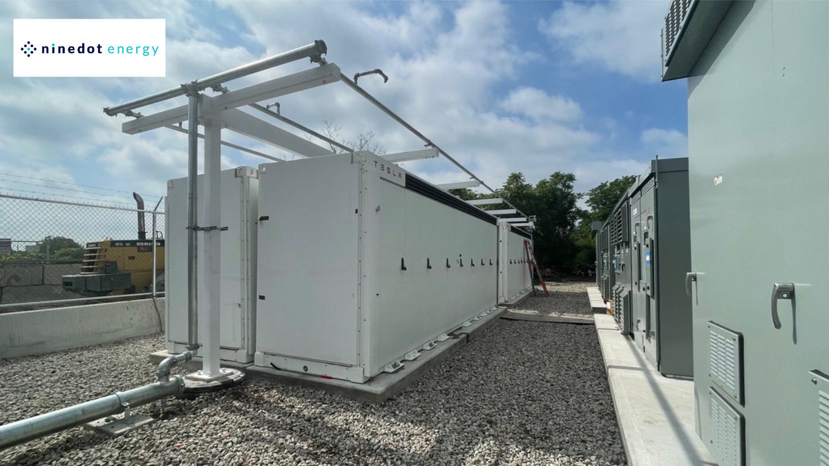 Tesla Megapack with Solar Canopy Launched by NineDot Energy in New York