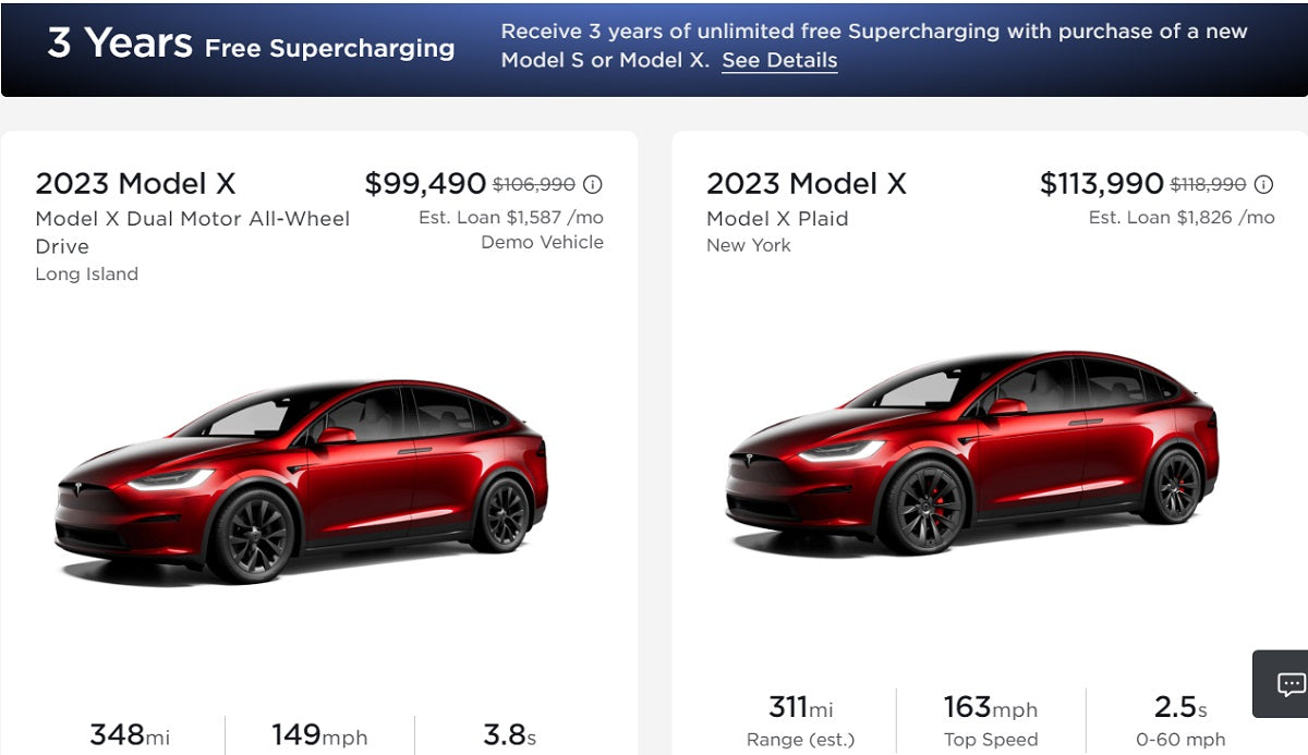 Tesla Increases Discount on New Model S & Model X in Inventory to $7,500