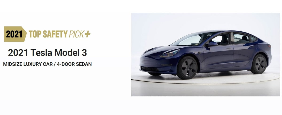 Tesla Model 3 with Pure Vision Wins CR Top Pick Status & IIHS Safety Award