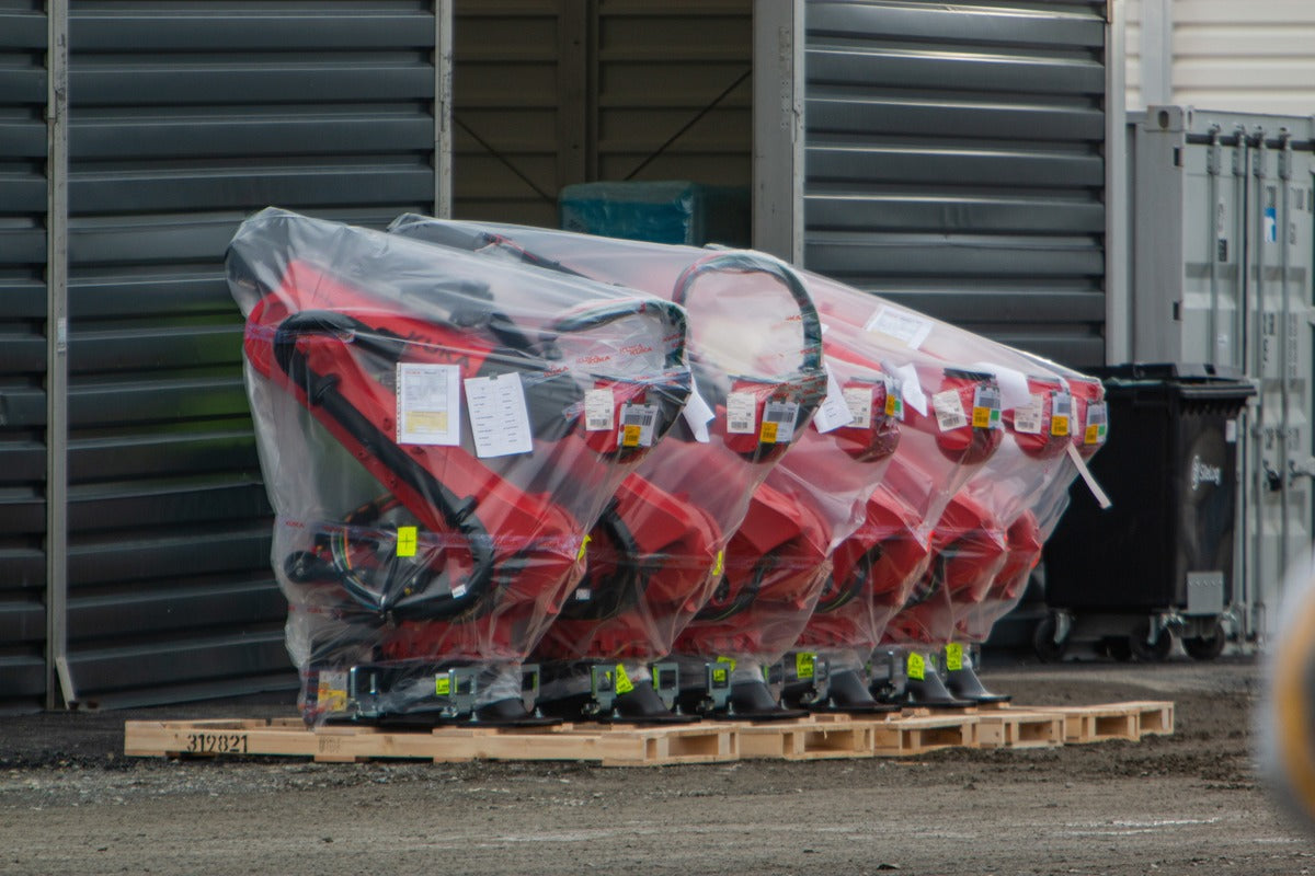 Tesla Giga Berlin KUKA Robots Ready for Install as Production Rapidly Approaches