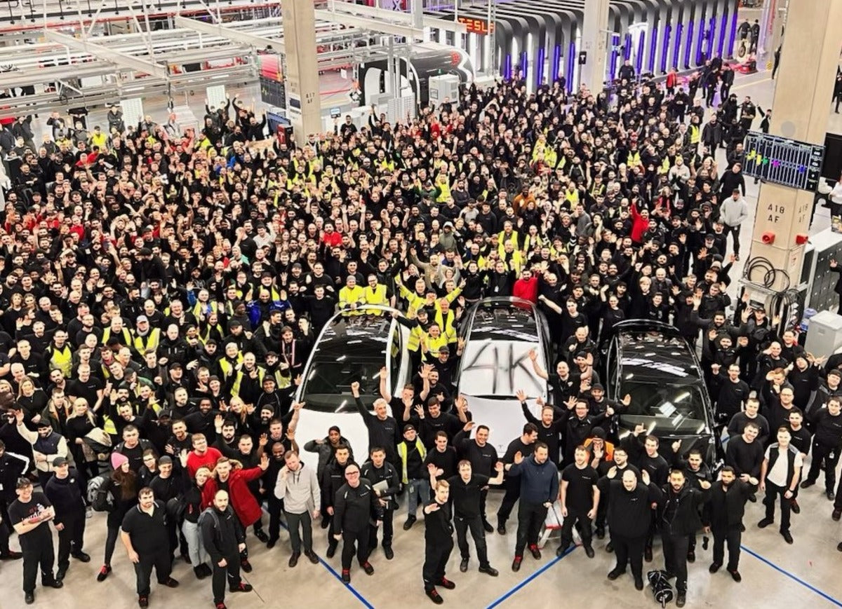 Tesla Giga Berlin Reaches Production Capacity of 4,000 Model Ys per Week