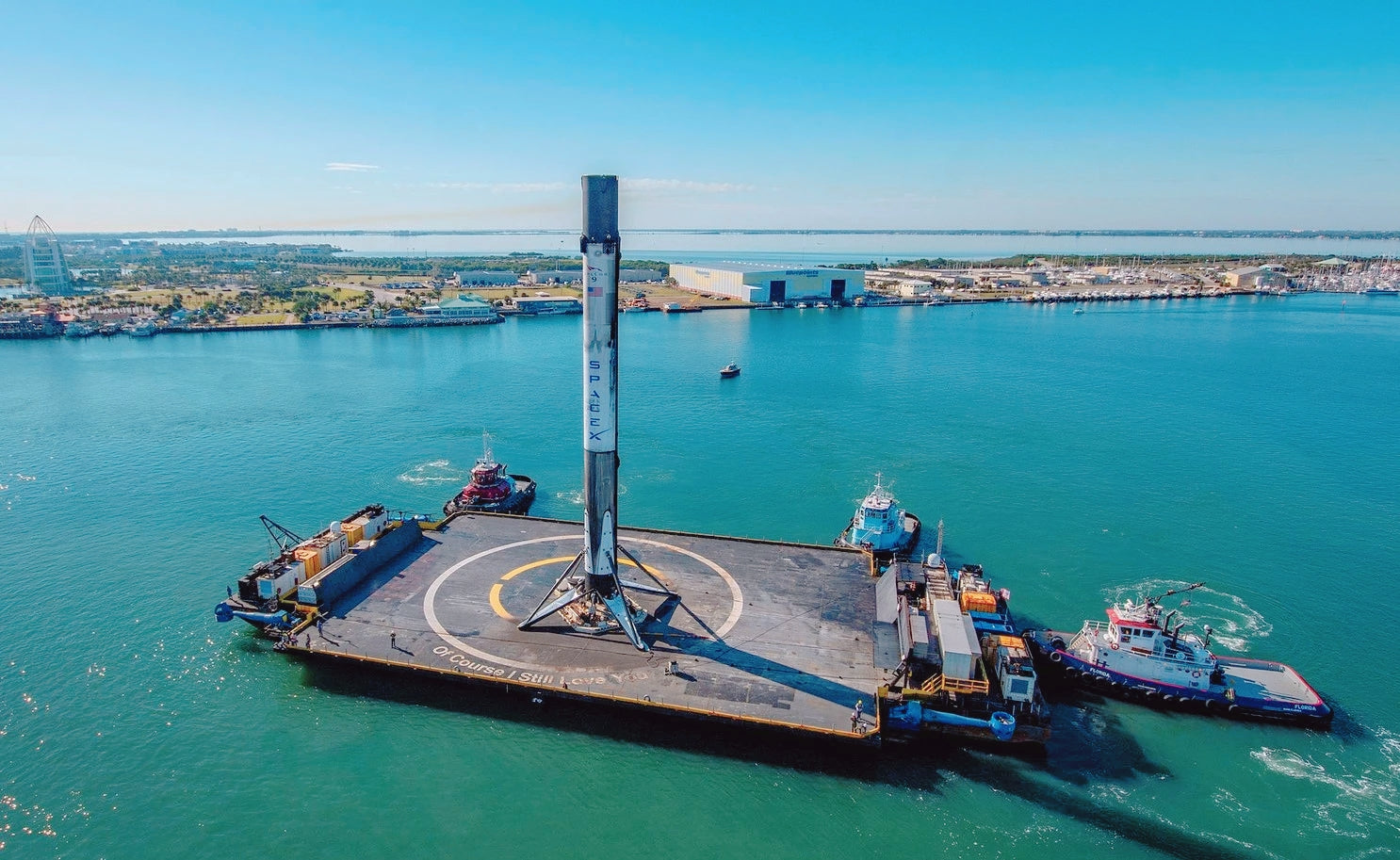 SpaceX's Falcon 9 Autonomous Drone Ship Is Already Connected To Starlink