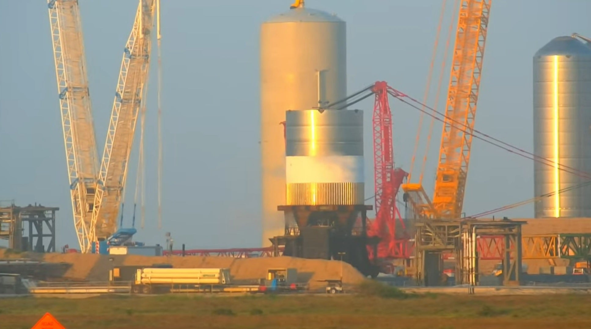 SpaceX Kicks Off Starship Super Heavy Booster Test Campaign With A Tank Proof Test