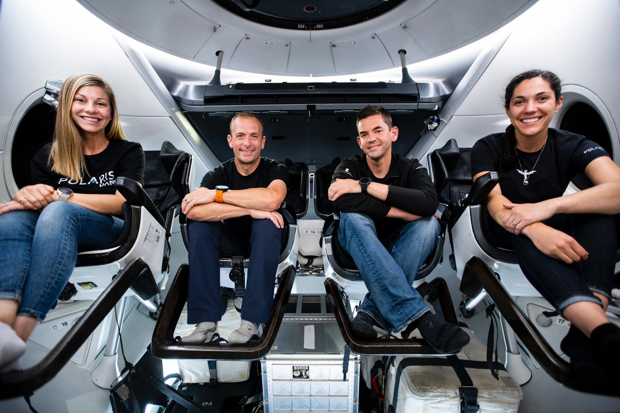 Polaris Program announces science research crew will conduct aboard SpaceX Dragon as it continues training for the first commercial spacewalk