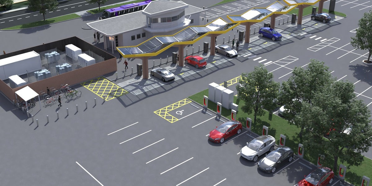 Tesla & Fastned to Build Large Fast-Charging Station at Energy Superhub Oxford