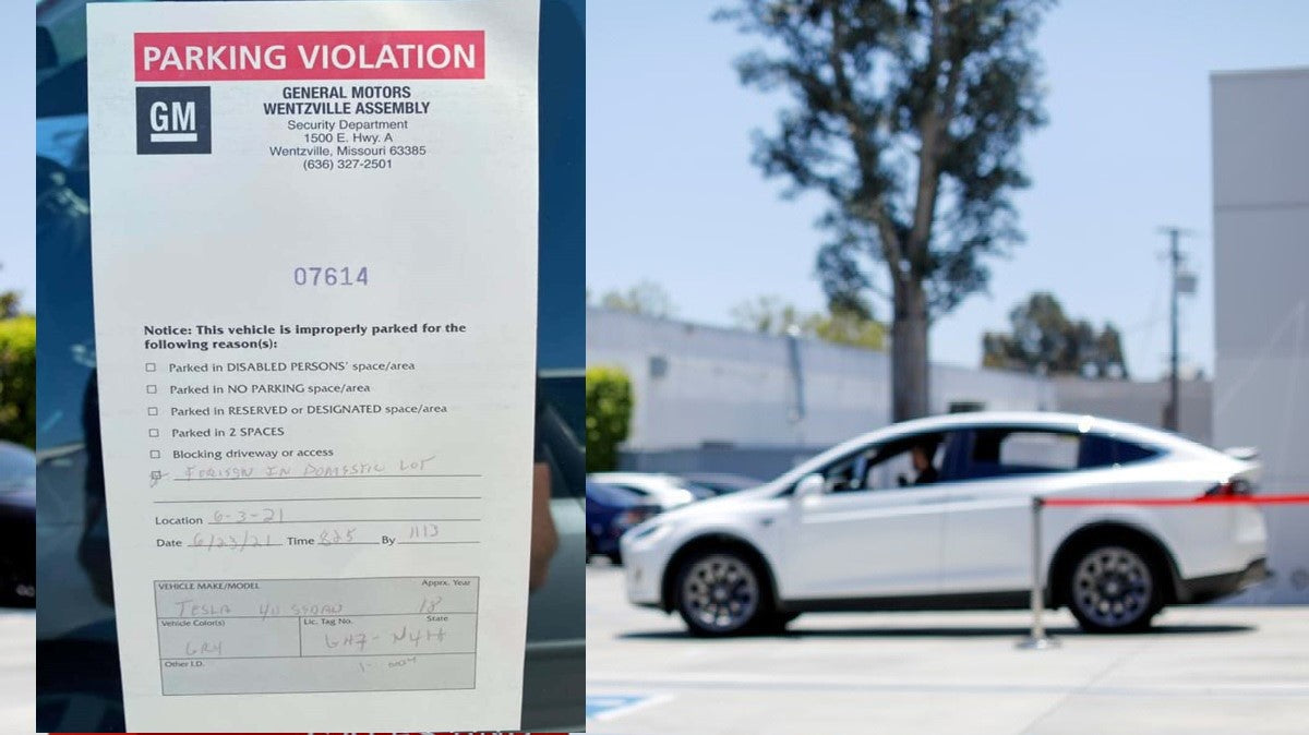Tesla Owner Ticketed for Parking in Domestic-Only Lot at GM Factory