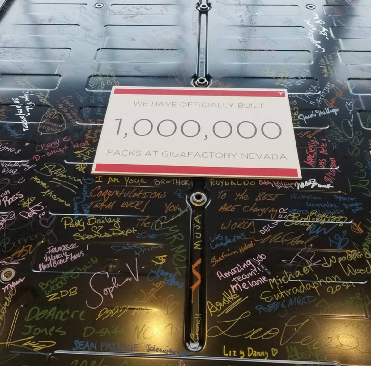 Tesla Giga Nevada Reaches Notable Milestone: 1,000,000 Battery Packs Produced