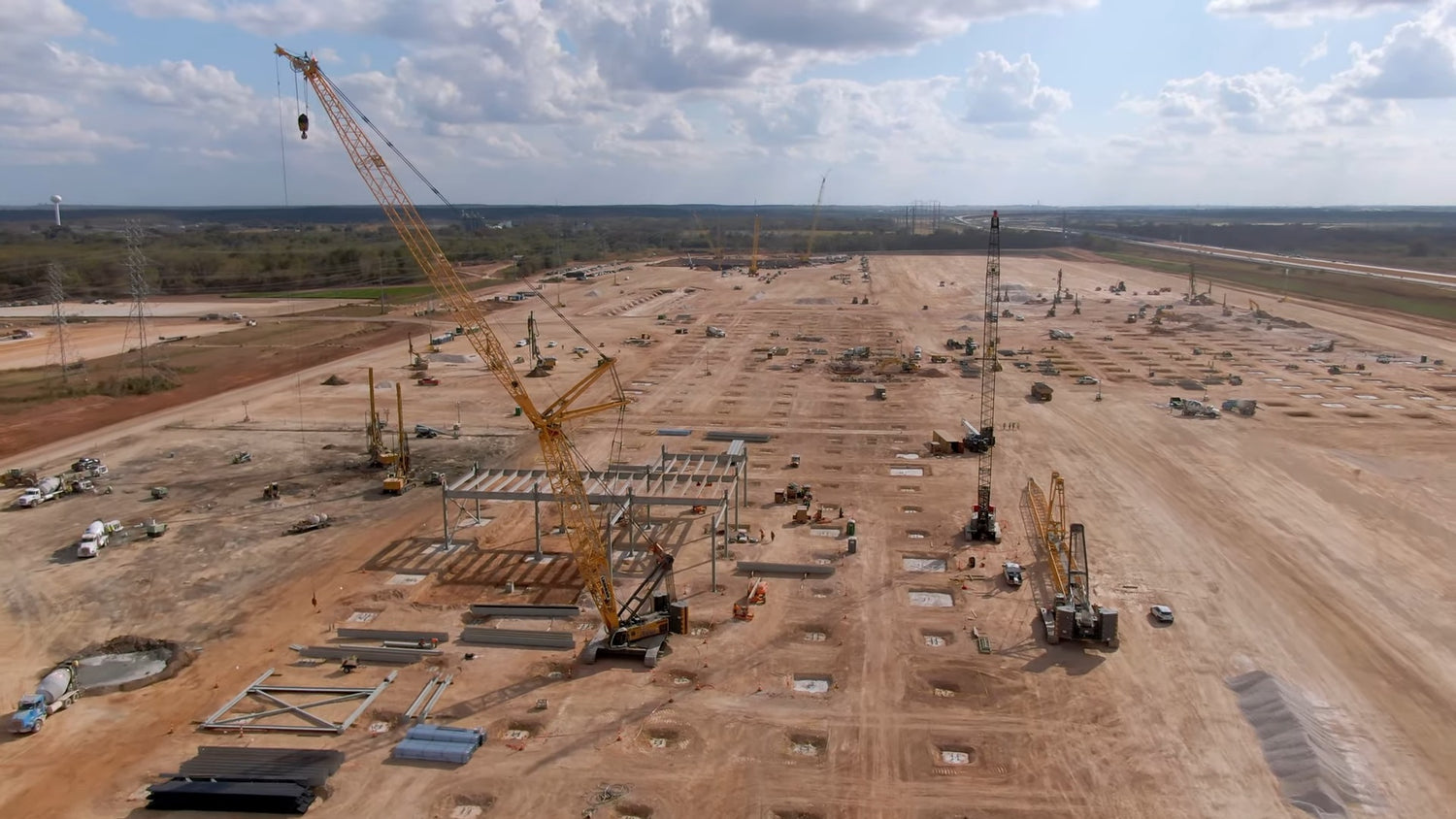 Tesla Giga Texas Shifts into Elon Speed with 24/7 Construction Crews, Could Test Production by May 2021