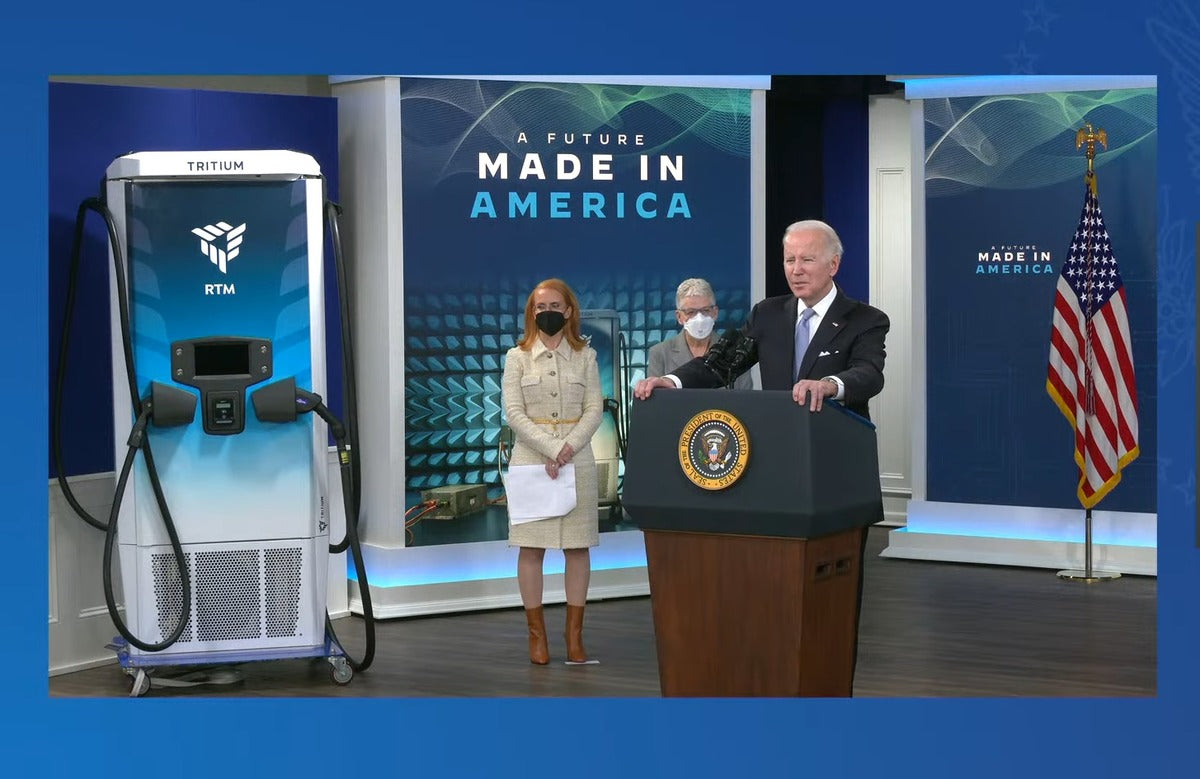 President Joe Biden Finally Publicly Utters Tesla's Name & Recognizes its Leadership in EV Production